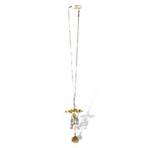 Custom Made Precious Gem Stone Abstract Necklace